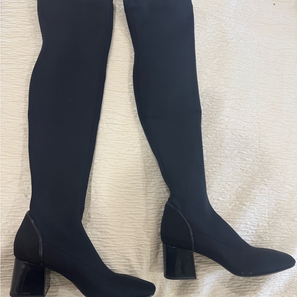 Zara Black Over the Knee Boots